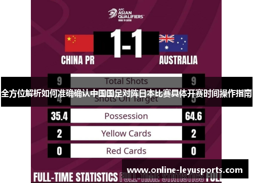 全方位解析如何准确确认中国国足对阵日本比赛具体开赛时间操作指南